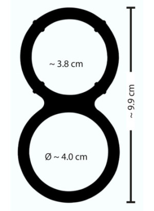 Metallic Silicone cock and ball ring